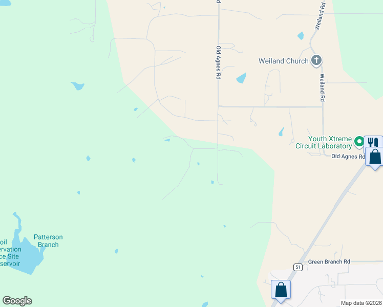 map of restaurants, bars, coffee shops, grocery stores, and more near Jupiter Trail in Parker County