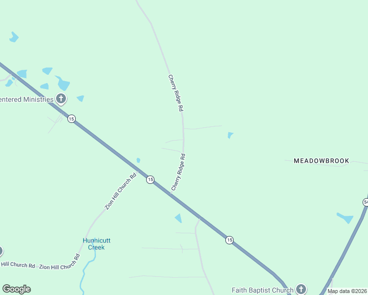 map of restaurants, bars, coffee shops, grocery stores, and more near Cherry Ridge Road in Farmerville