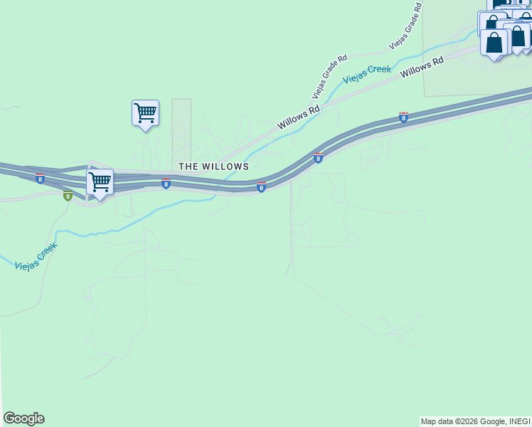 map of restaurants, bars, coffee shops, grocery stores, and more near 4253 Alpine Boulevard in Alpine