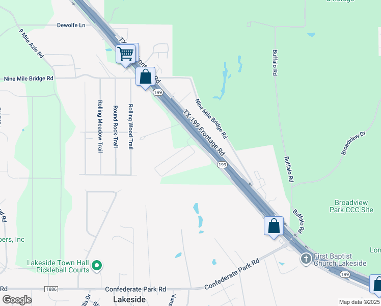 map of restaurants, bars, coffee shops, grocery stores, and more near 6288 Adelbert Drive in Fort Worth