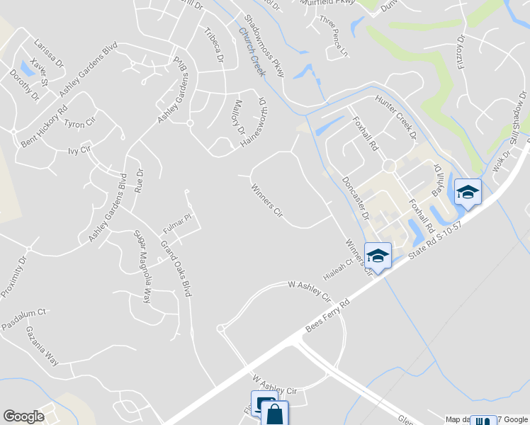 map of restaurants, bars, coffee shops, grocery stores, and more near 3126 Winners Circle in Charleston
