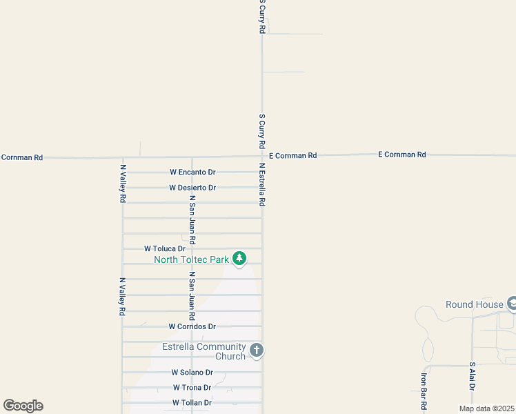 map of restaurants, bars, coffee shops, grocery stores, and more near 3040 West Paraiso Drive in Eloy