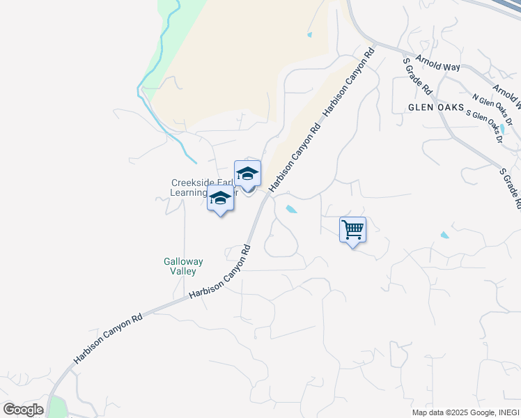 map of restaurants, bars, coffee shops, grocery stores, and more near 8818 Harbison Canyon Road in Alpine