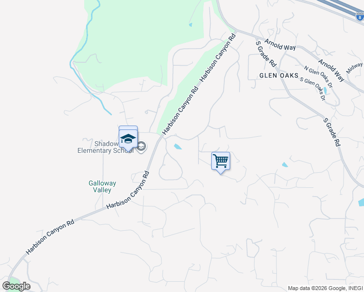 map of restaurants, bars, coffee shops, grocery stores, and more near 8835 Summerhill Point in Alpine