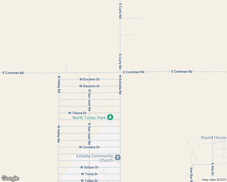 map of restaurants, bars, coffee shops, grocery stores, and more near 3040 West Paraiso Drive in Eloy