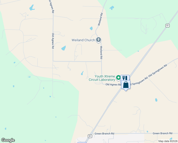 map of restaurants, bars, coffee shops, grocery stores, and more near 401 Old Agnes Road in Weatherford