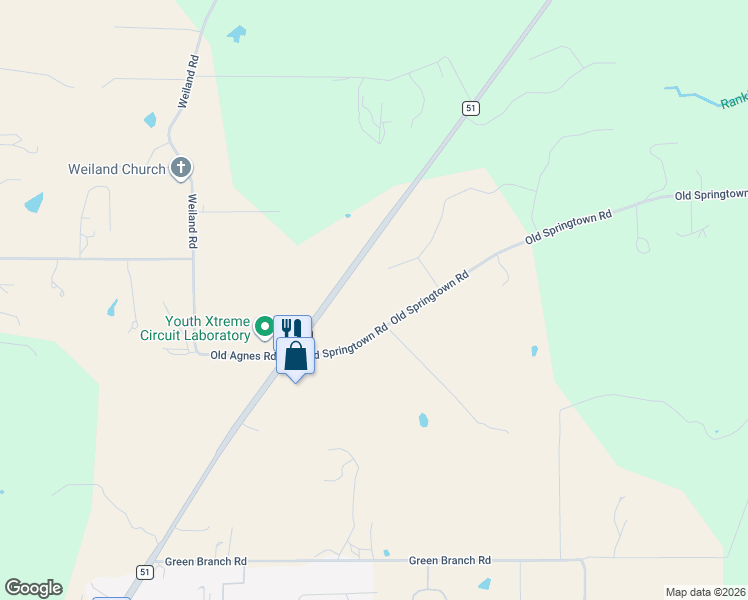 map of restaurants, bars, coffee shops, grocery stores, and more near 3944 Old Springtown Road in Weatherford