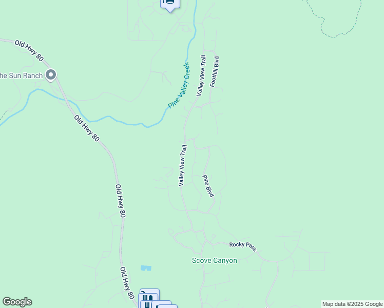 map of restaurants, bars, coffee shops, grocery stores, and more near 8150 Buckthorn Trail in Pine Valley