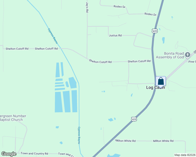 map of restaurants, bars, coffee shops, grocery stores, and more near 6200 Chris Road in Bastrop