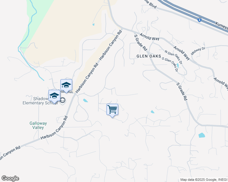 map of restaurants, bars, coffee shops, grocery stores, and more near 477 Summerhill View in Alpine