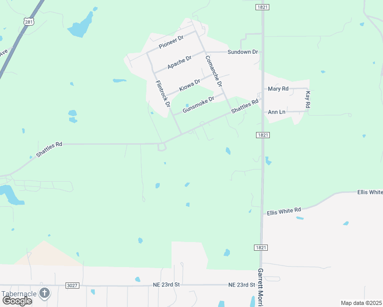 map of restaurants, bars, coffee shops, grocery stores, and more near 1296 Shattles Road in Mineral Wells
