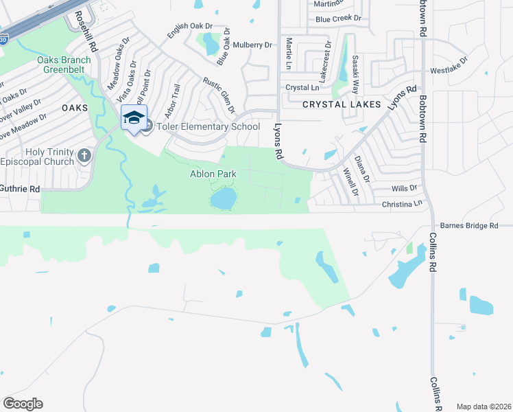 map of restaurants, bars, coffee shops, grocery stores, and more near 3902 Ablon Trail in Garland