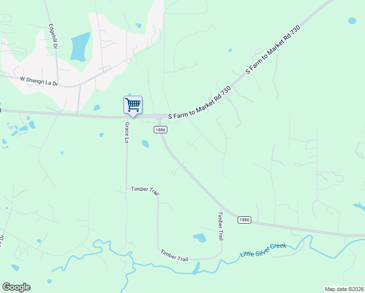 map of restaurants, bars, coffee shops, grocery stores, and more near 614 Skyview Court in Azle