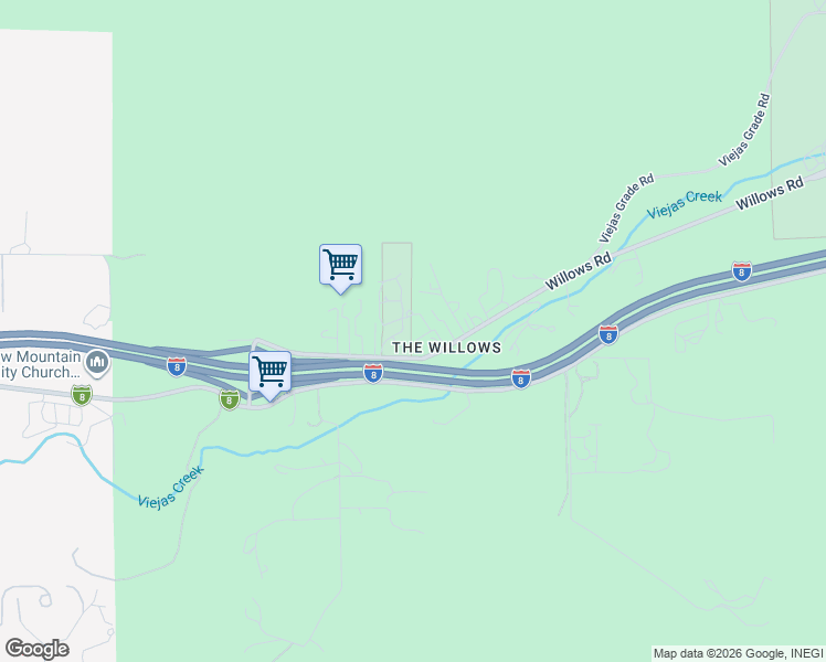 map of restaurants, bars, coffee shops, grocery stores, and more near 1352 Hillcrest Drive in Alpine