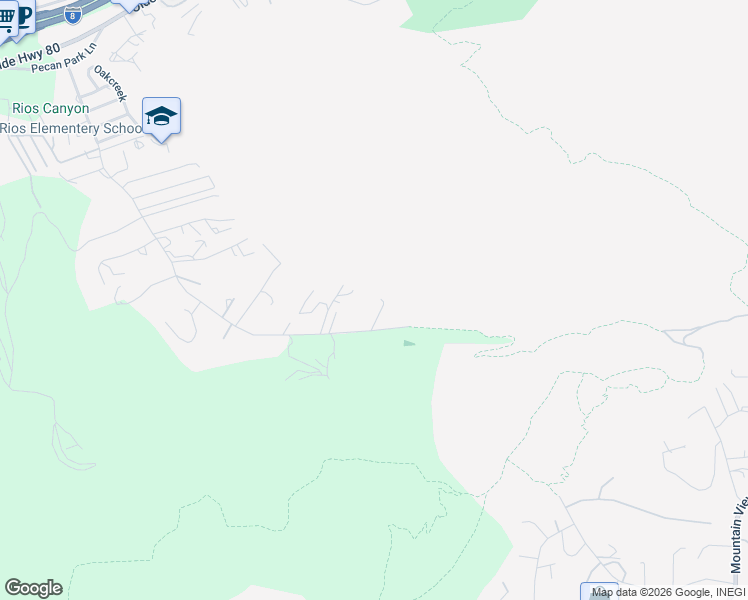 map of restaurants, bars, coffee shops, grocery stores, and more near 14668 Rios Canyon Road in El Cajon