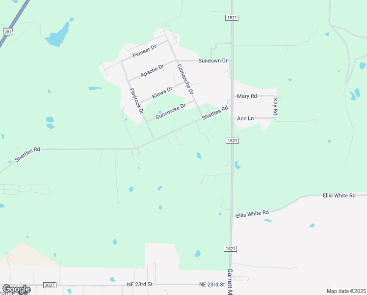 map of restaurants, bars, coffee shops, grocery stores, and more near 1296 Shattles Road in Mineral Wells