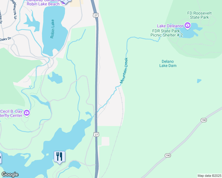 map of restaurants, bars, coffee shops, grocery stores, and more near 1091 Duck Pond Bridge in Pine Mountain