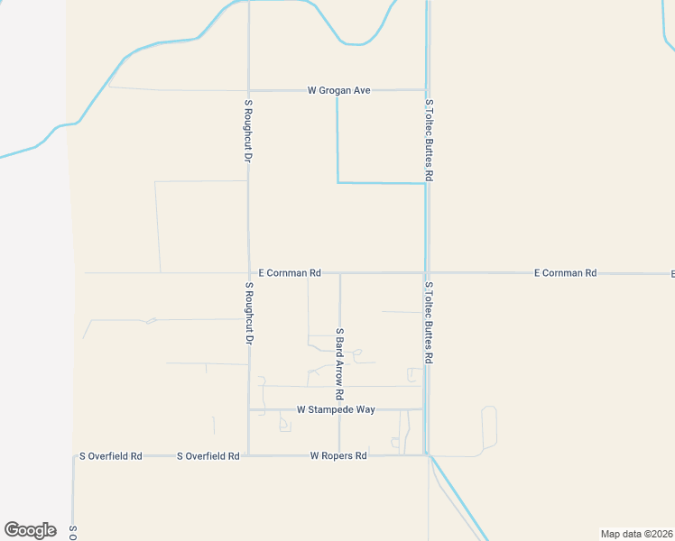 map of restaurants, bars, coffee shops, grocery stores, and more near 6890 West Cornman Road in Casa Grande