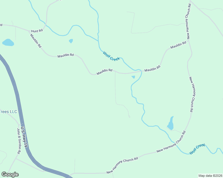 map of restaurants, bars, coffee shops, grocery stores, and more near 744 Mauldin Road in Thomaston