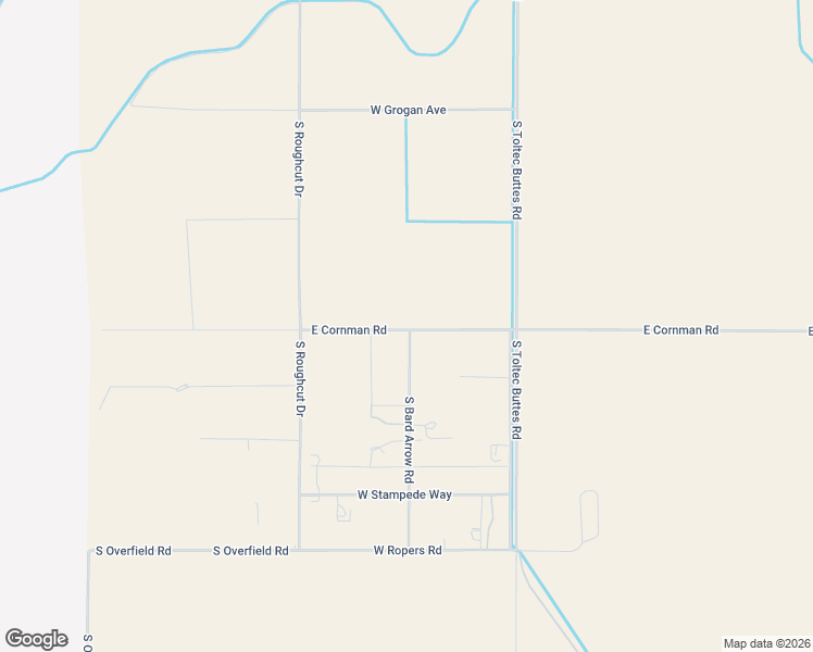 map of restaurants, bars, coffee shops, grocery stores, and more near 6890 West Cornman Road in Casa Grande