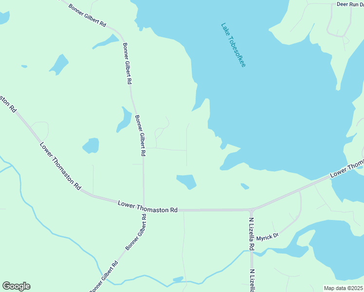 map of restaurants, bars, coffee shops, grocery stores, and more near 101 Big Water Way in Macon