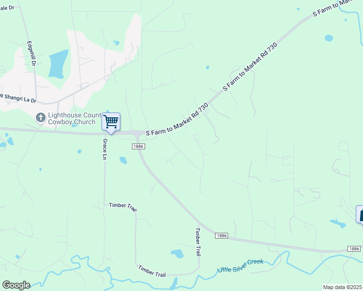 map of restaurants, bars, coffee shops, grocery stores, and more near 35 Ridgeview Drive in Azle