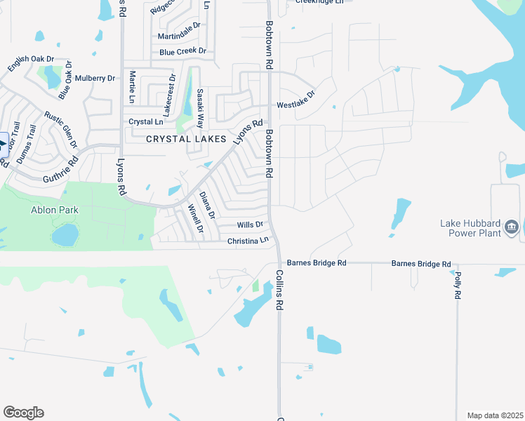 map of restaurants, bars, coffee shops, grocery stores, and more near 7118 George Brown Drive in Garland