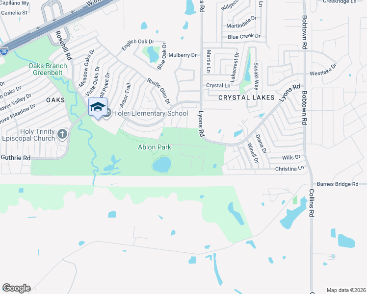 map of restaurants, bars, coffee shops, grocery stores, and more near 24 Campbell Court in Garland