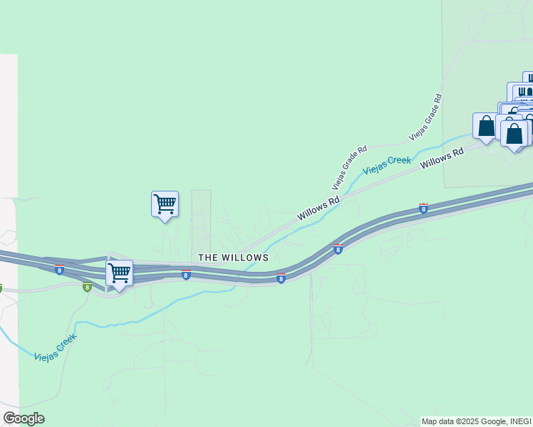 map of restaurants, bars, coffee shops, grocery stores, and more near 105 Willowside Terrace in Alpine