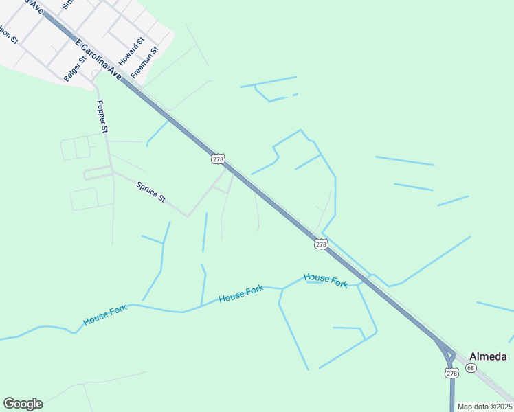 map of restaurants, bars, coffee shops, grocery stores, and more near Lee Marvin Drive in Varnville