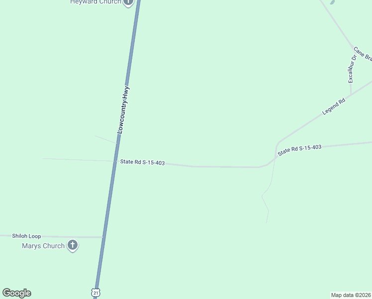 map of restaurants, bars, coffee shops, grocery stores, and more near 3471 Paradise Road in Colleton County