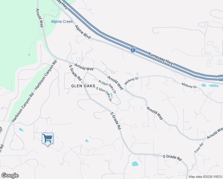 map of restaurants, bars, coffee shops, grocery stores, and more near 641 N Glen Oaks Dr in Alpine