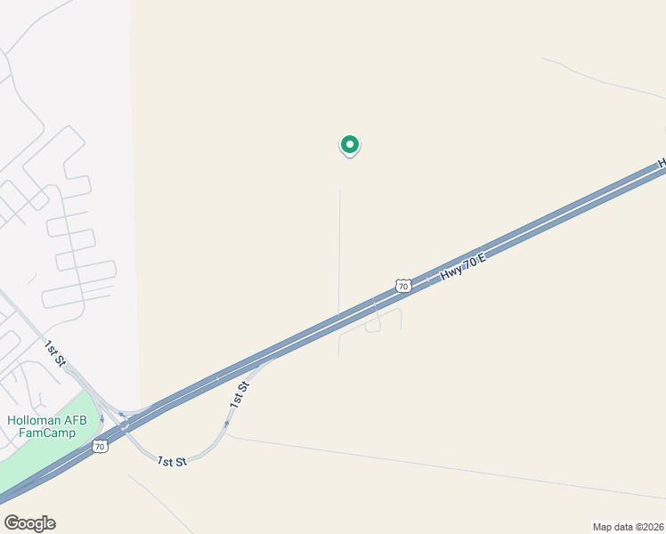 map of restaurants, bars, coffee shops, grocery stores, and more near 10 Trap Club Road in Holloman Air Force Base