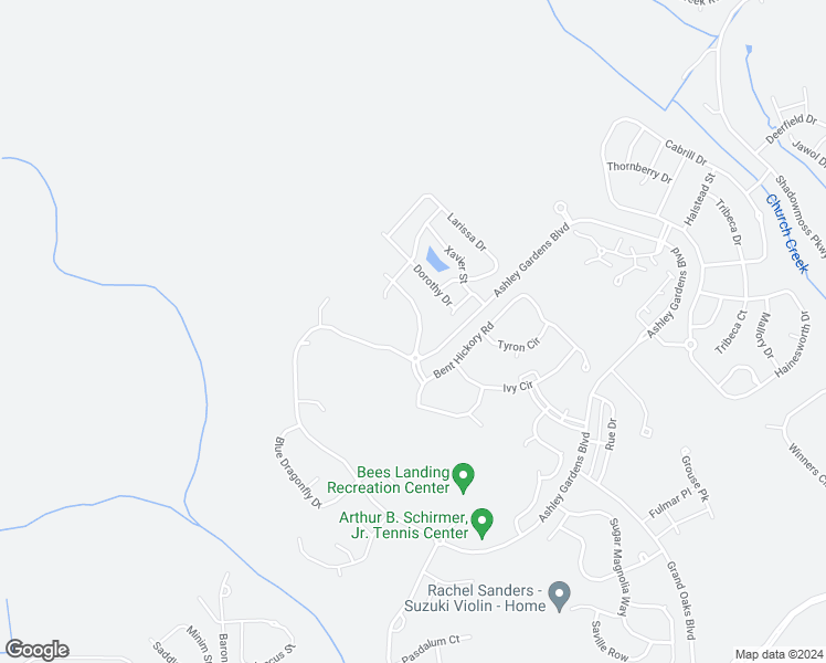 map of restaurants, bars, coffee shops, grocery stores, and more near 413 Sycamore Shade Street in Charleston