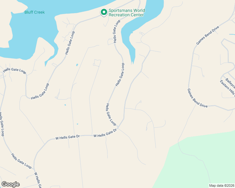 map of restaurants, bars, coffee shops, grocery stores, and more near 8021 Hells Gate Loop in Strawn