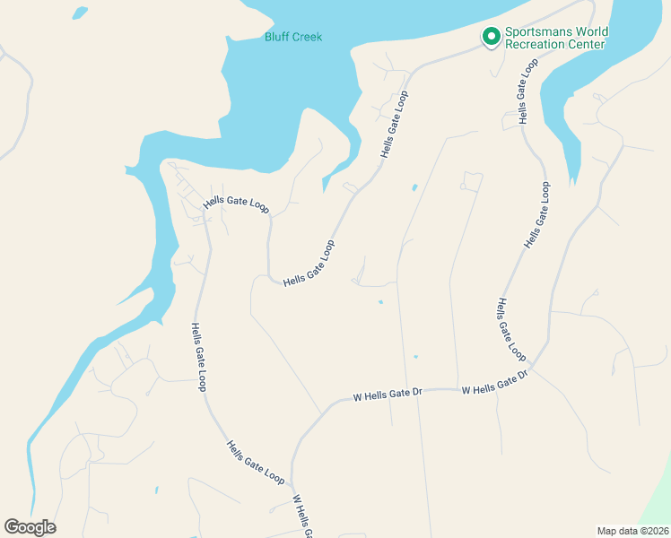 map of restaurants, bars, coffee shops, grocery stores, and more near 4088 Hells Gate Loop in Strawn