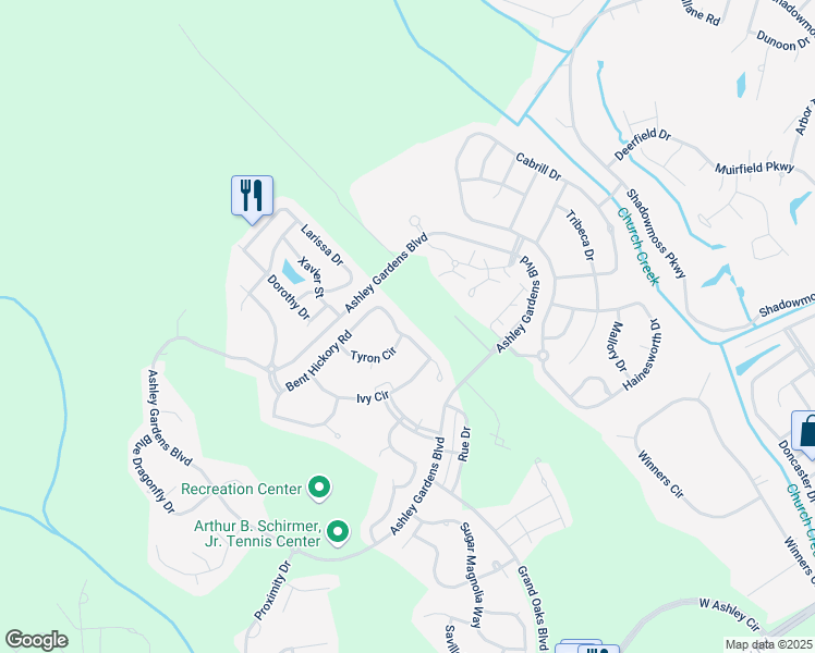 map of restaurants, bars, coffee shops, grocery stores, and more near 1008 Tyron Circle in Charleston