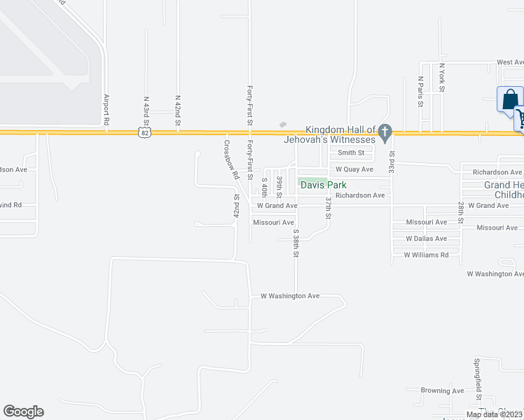 map of restaurants, bars, coffee shops, grocery stores, and more near 4001 West Grand Avenue in Artesia