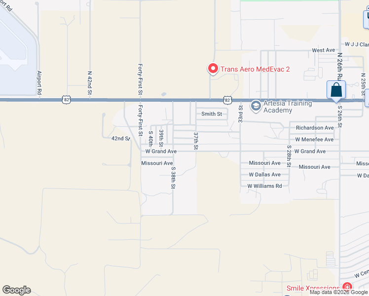 map of restaurants, bars, coffee shops, grocery stores, and more near 3712 Richardson Avenue in Artesia