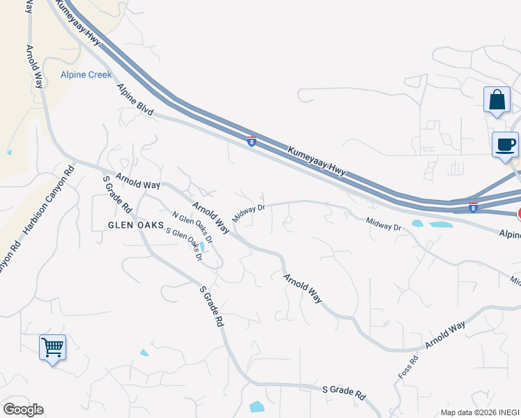 map of restaurants, bars, coffee shops, grocery stores, and more near in Alpine