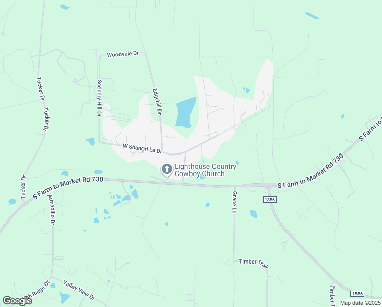 map of restaurants, bars, coffee shops, grocery stores, and more near 100 East Shangri La Drive in Azle
