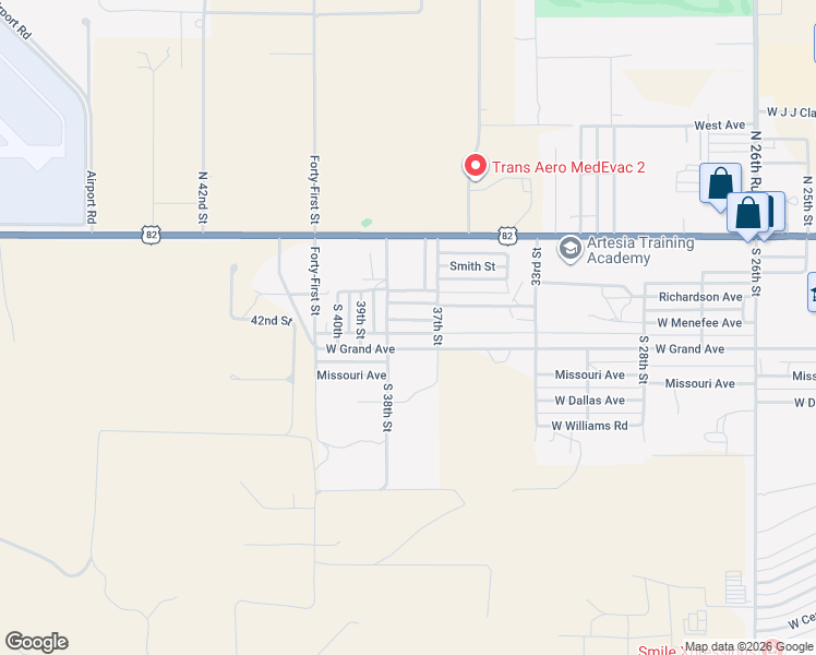 map of restaurants, bars, coffee shops, grocery stores, and more near 3712 Richardson Avenue in Artesia