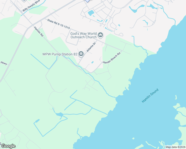 map of restaurants, bars, coffee shops, grocery stores, and more near 2734 Hamlin Beach Road in Mount Pleasant