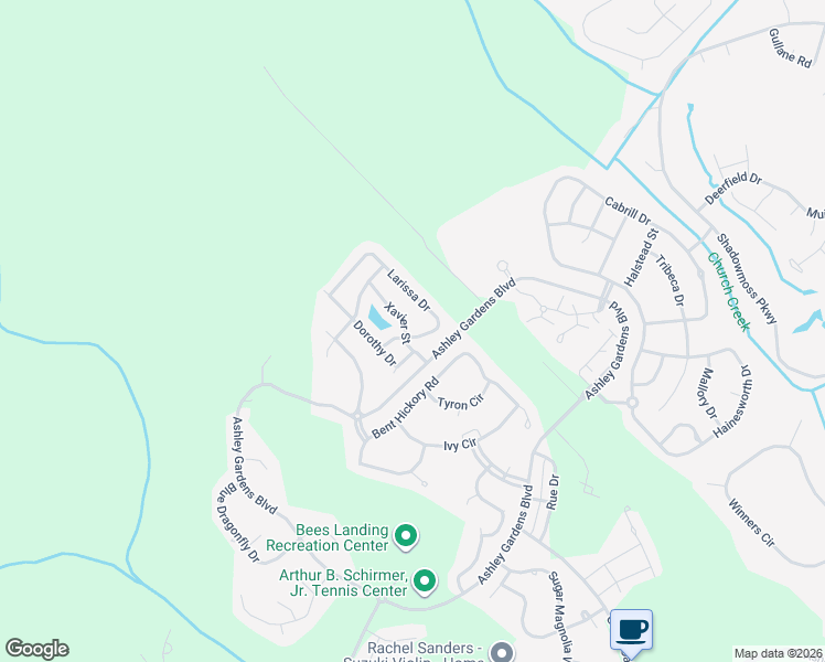 map of restaurants, bars, coffee shops, grocery stores, and more near 220 Xavier Street in Charleston