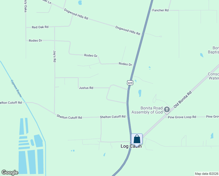 map of restaurants, bars, coffee shops, grocery stores, and more near 6339 Bryan Loop in Bastrop
