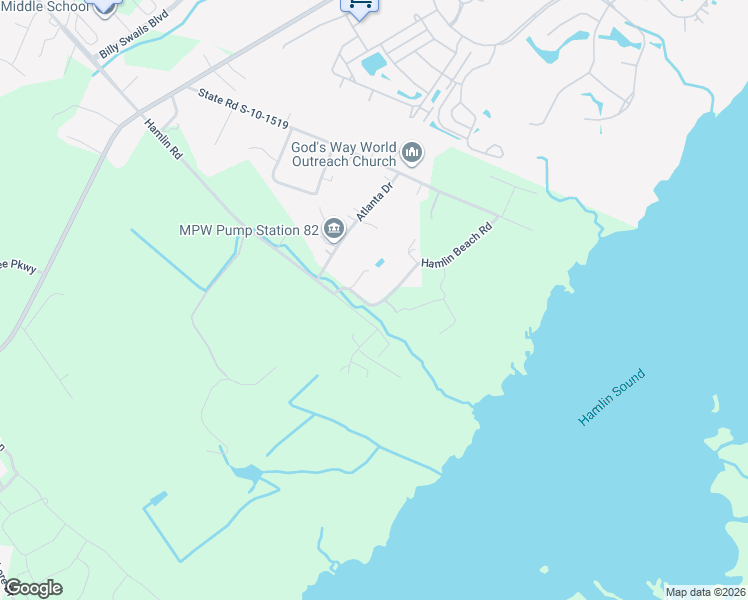 map of restaurants, bars, coffee shops, grocery stores, and more near 2734 Hamlin Beach Road in Mount Pleasant