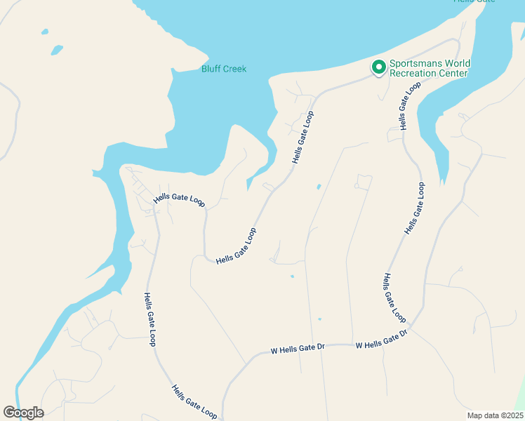 map of restaurants, bars, coffee shops, grocery stores, and more near Hells Gate Loop in Palo Pinto County