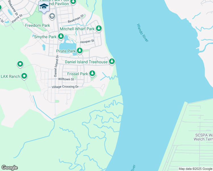 map of restaurants, bars, coffee shops, grocery stores, and more near Smythe Street in Charleston