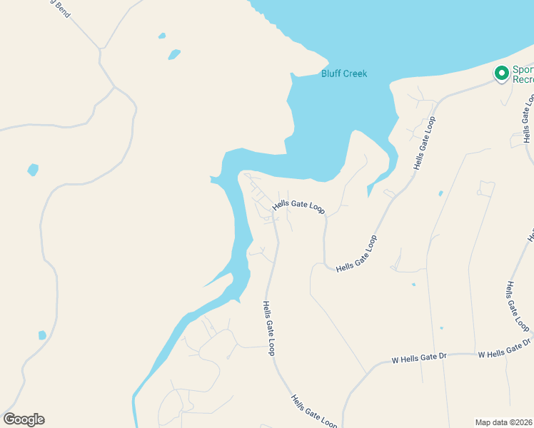 map of restaurants, bars, coffee shops, grocery stores, and more near 3060 Hells Gate Loop in Strawn