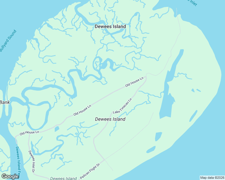 map of restaurants, bars, coffee shops, grocery stores, and more near 314 Old House Lane in Dewees Island